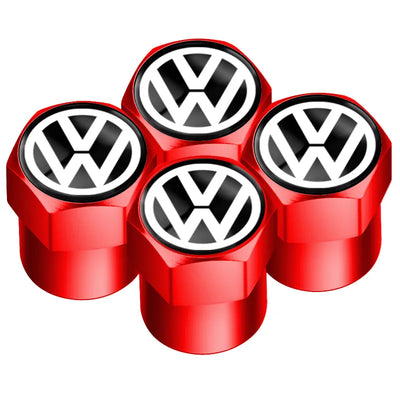 Bouchons Valve VW R GTI Aluminium - vue rapprochée - Becquet Voiture