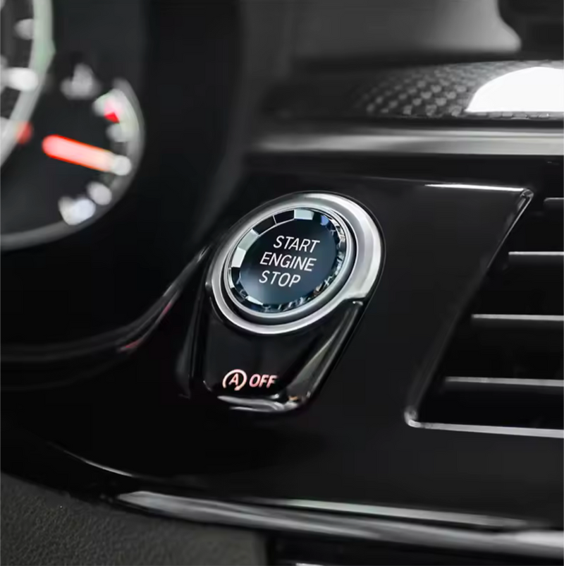 Bouton démarrage Start Stop cristal BMW Série 2 F22 2013-2021 - vue arrière - Becquet Voiture