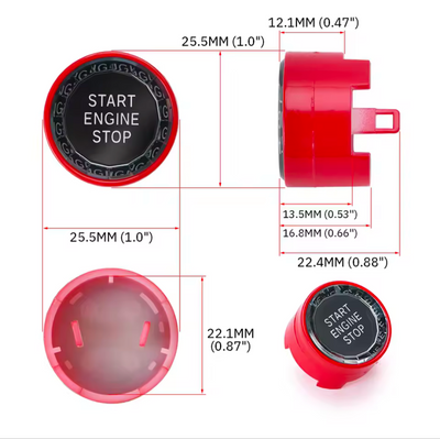 Bouton Démarrage Start/Stop Cristal BMW Série 2 F22 - installé sur véhicule 2 - Becquet Voiture