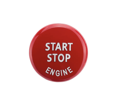 Bouton Démarrage Start Stop Performance Rouge BMW Série 3 E92 - vue de profil - Becquet Voiture