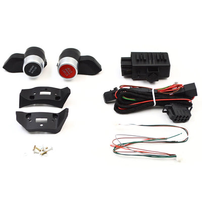 Bouton Start Modes Audi R8 Noir Chrome - installé sur véhicule - Becquet Voiture