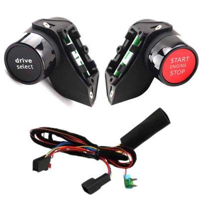 Bouton Start Modes Audi R8 Noir Chrome - vue arrière - Becquet Voiture