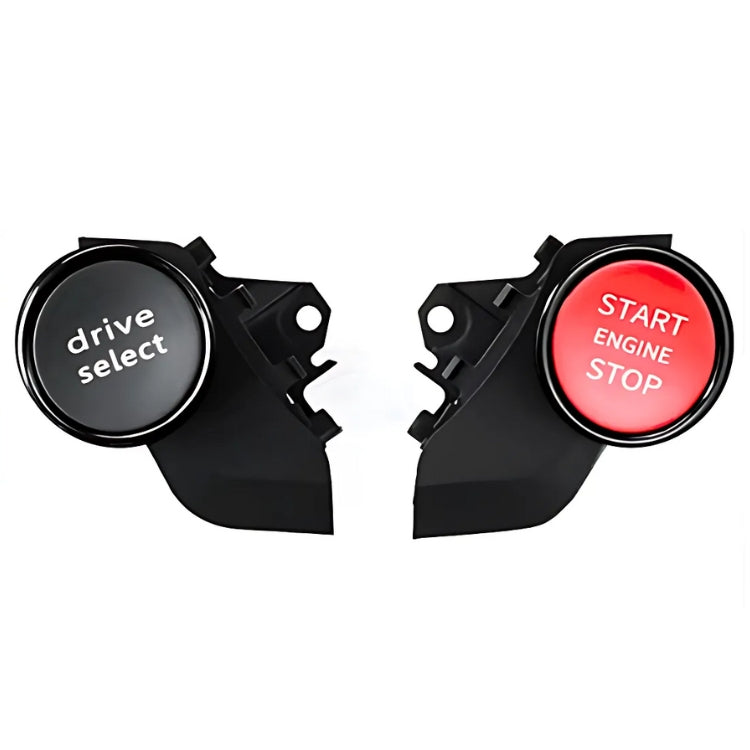 Bouton Start Modes Audi R8 Noir Chrome - vue de face - Becquet Voiture