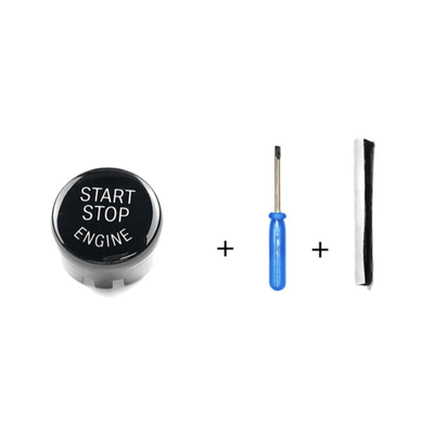 Bouton Start-Stop performance BMW couleurs - packshot studio - Becquet Voiture
