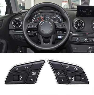 Boutons Commandes Volant Audi A3 A4 A5 Q3 Q5 - détail du montage - Becquet Voiture