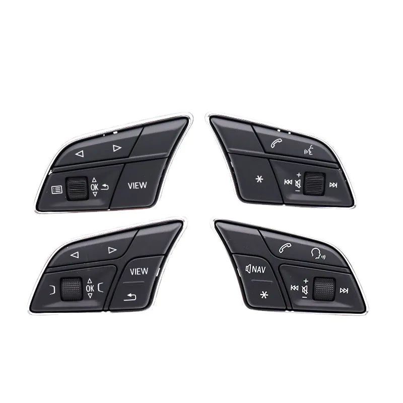 Boutons Commandes Volant Audi A3 A4 A5 Q3 Q5 - vue de face - Becquet Voiture