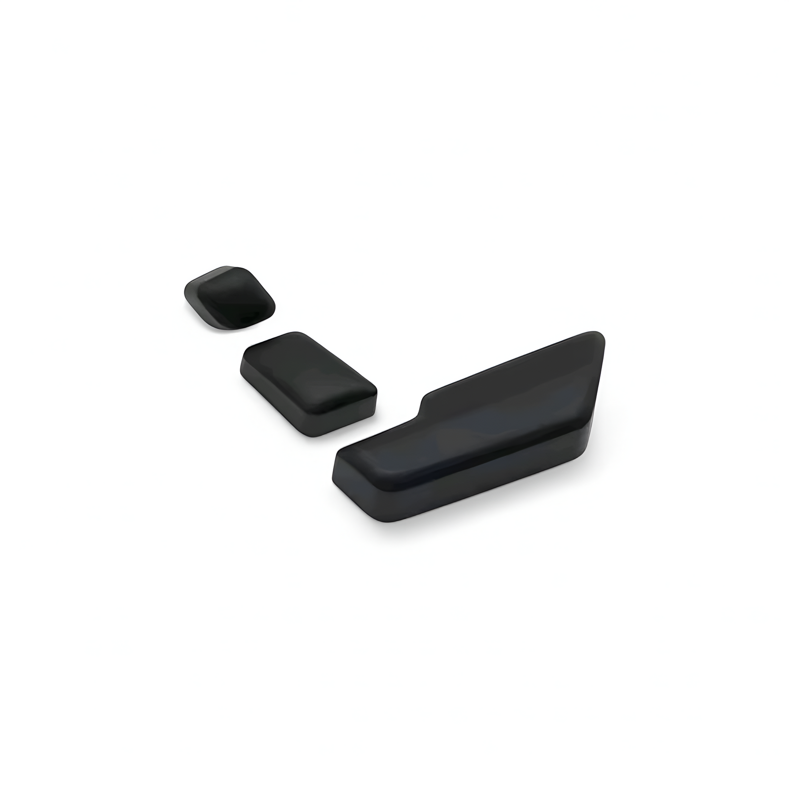 Boutons Réglage Sièges Avant Mercedes CLS W218 Noir Chrome - vue de face - Becquet Voiture