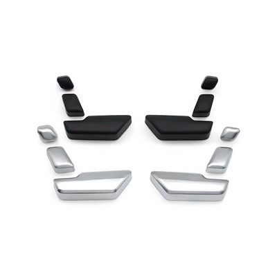 Boutons Réglage Sièges Avant Mercedes CLS W218 Noir Chrome - vue rapprochée - Becquet Voiture
