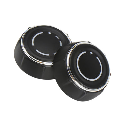 Boutons Volume Et PCM Porsche Panamera 971 Set 2 Noir - vue de trois-quarts - Becquet Voiture