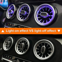 Buse de Turbine Lumière d'Ambiance Mercedes Classe C E S - vue arrière - Becquet Voiture