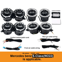 Buse de Turbine Lumière d'Ambiance Mercedes Classe C E S - vue de dessus - Becquet Voiture