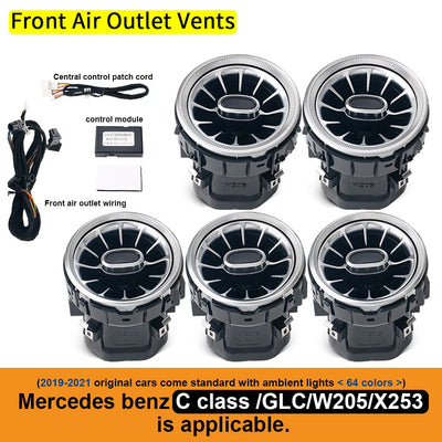 Buse de Turbine Lumière d'Ambiance Mercedes Classe C E S - vue de profil 2 - Becquet Voiture