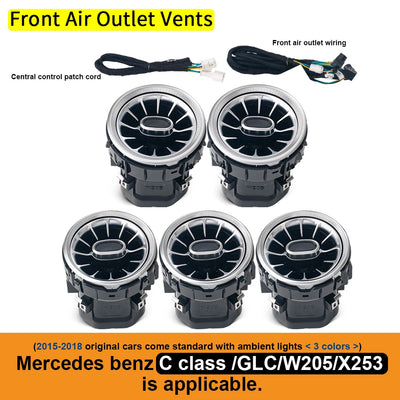 Buse de Turbine Lumière d'Ambiance Mercedes Classe C E S - vue de trois-quarts 2 - Becquet Voiture