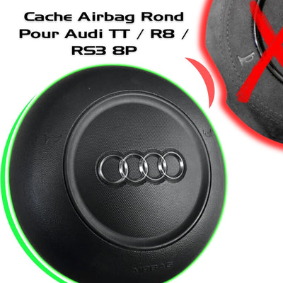 Cache Airbag Audi B8 Cuir Alcantara Avant 2017 - en situation 2 - Becquet Voiture