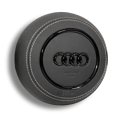 Cache Airbag Audi B8 Cuir Alcantara Avant 2017 - installé sur véhicule 3 - Becquet Voiture