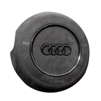 Cache Airbag Audi B8 Cuir Alcantara Avant 2017 - installé sur véhicule - Becquet Voiture
