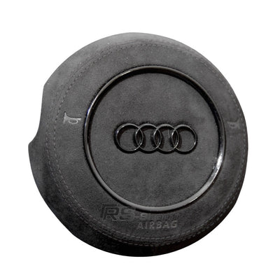 Cache Airbag Audi B8 Cuir Alcantara Avant 2017 - installé sur véhicule - Becquet Voiture
