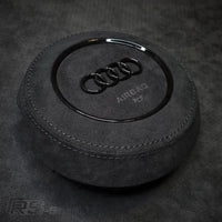 Cache Airbag Audi B8 Cuir Alcantara Avant 2017 - packshot studio 2 - Becquet Voiture