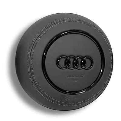 Cache Airbag Audi B8 Cuir Alcantara Avant 2017 - packshot studio 3 - Becquet Voiture