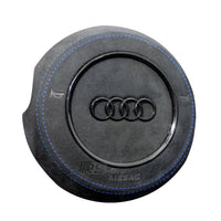 Cache Airbag Audi B8 Cuir Alcantara Avant 2017 - packshot studio - Becquet Voiture