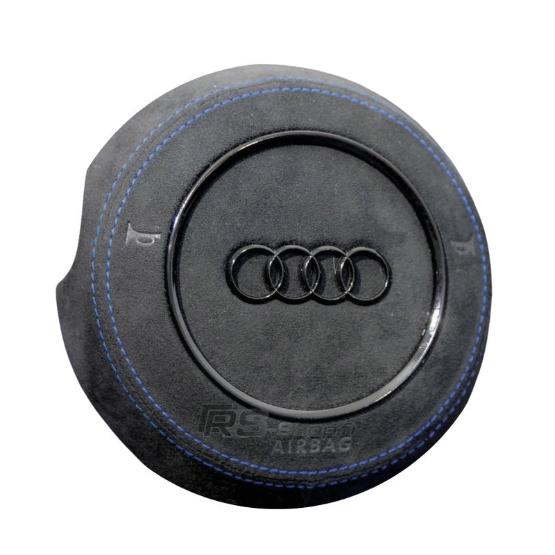 Cache Airbag Audi B8 Cuir Alcantara Avant 2017 - packshot studio - Becquet Voiture