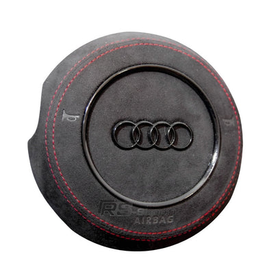 Cache Airbag Audi B8 Cuir Alcantara Avant 2017 - vue arrière - Becquet Voiture