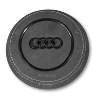 Cache Airbag Audi B8 Cuir Alcantara Avant 2017 - vue de face 3 - Becquet Voiture