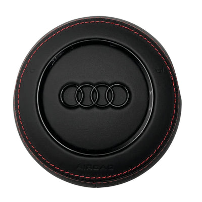 Cache Airbag Audi B8 Cuir Alcantara Avant 2017 - vue de face - Becquet Voiture