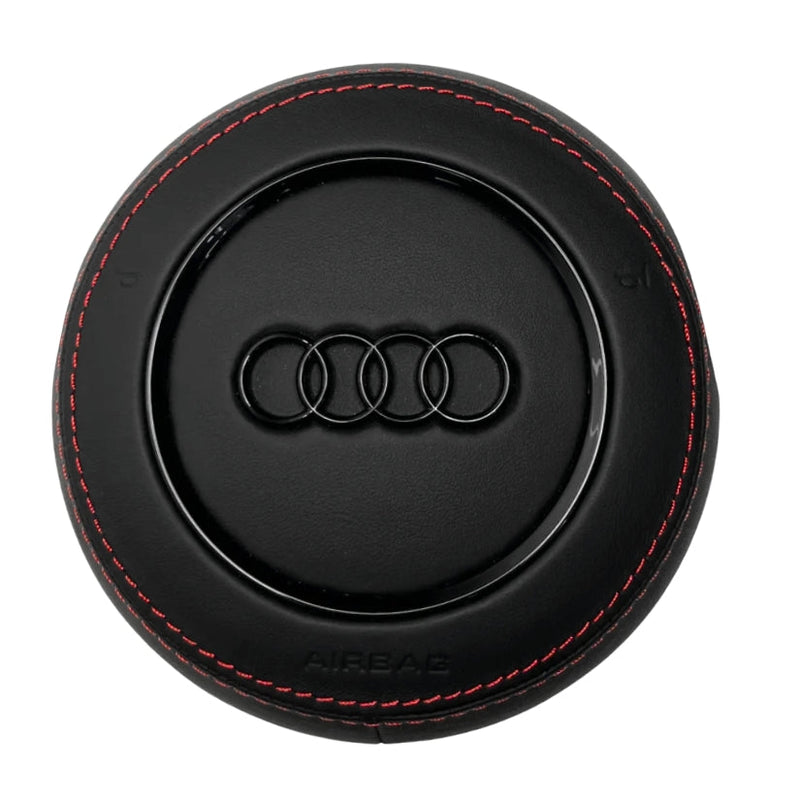Cache Airbag Audi B8 Cuir Alcantara Avant 2017 - vue de face - Becquet Voiture