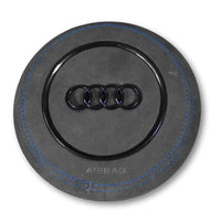 Cache Airbag Audi B8 Cuir Alcantara Avant 2017 - vue de profil 3 - Becquet Voiture