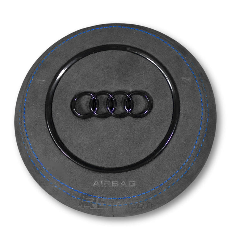 Cache Airbag Audi B8 Cuir Alcantara Avant 2017 - vue de profil 3 - Becquet Voiture