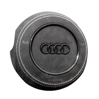 Cache Airbag Audi B8 Cuir Alcantara Avant 2017 - vue de trois-quarts - Becquet Voiture