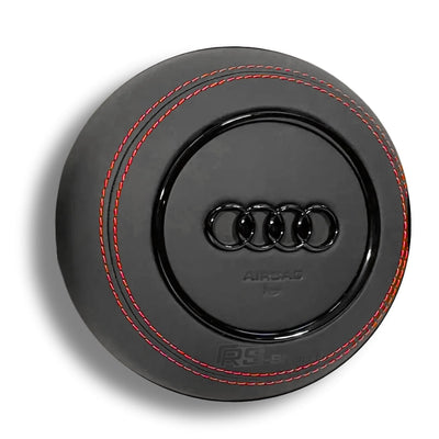 Cache Airbag Audi B8 Cuir Alcantara Avant 2017 - vue rapprochée 3 - Becquet Voiture