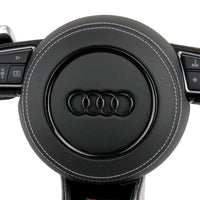 Cache Airbag Audi B8 Cuir Alcantara Avant 2017 - vue rapprochée - Becquet Voiture