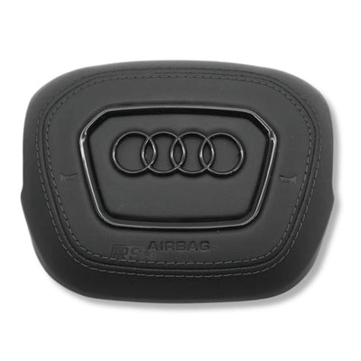 Cache Airbag Audi B9.5 Cuir Alcantara Coutures - packshot studio - Becquet Voiture