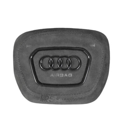 Cache Airbag Audi B9.5 Cuir Alcantara Coutures - vue arrière 2 - Becquet Voiture