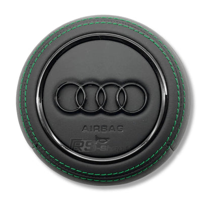 Cache Airbag Audi B9 Cuir Alcantara 13.5cm - installé sur véhicule - Becquet Voiture