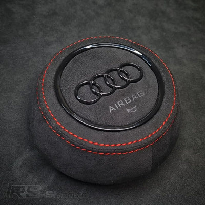 Cache Airbag Audi B9 Cuir Alcantara 13.5cm - vue arrière 2 - Becquet Voiture