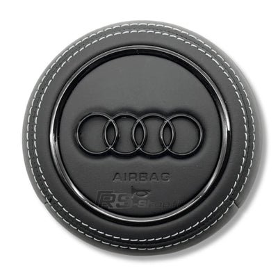 Cache Airbag Audi B9 Cuir Alcantara 13.5cm - vue arrière - Becquet Voiture