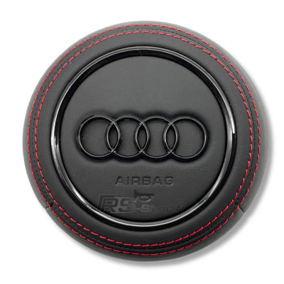 Cache Airbag Audi B9 Cuir Alcantara 13.5cm - vue de face - Becquet Voiture