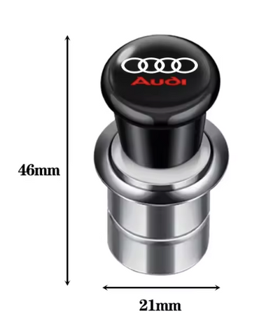 Cache Allume Cigare Audi 4 Anneaux Sline 46mm - vue de face - Becquet Voiture