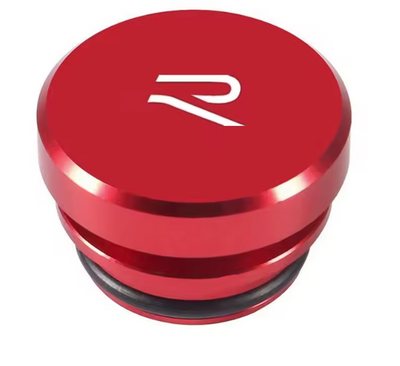 Cache Allume Cigare VW R Noir Rouge - vue de profil - Becquet Voiture