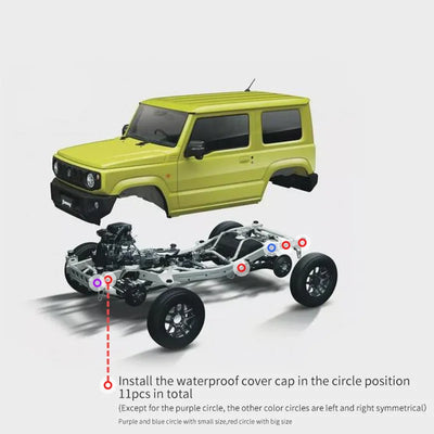 Cache Anti-Poussiere Chassis Suzuki Jimny JB64 JB74 - packshot studio - Becquet Voiture