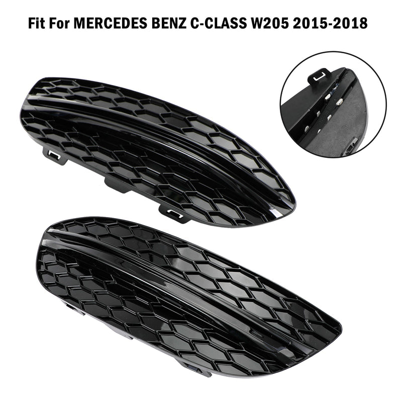 Abdeckung Frontscheibenheizung Mercedes C-Klasse W205 2015–2018 - Montagedetail - Becquet Voiture