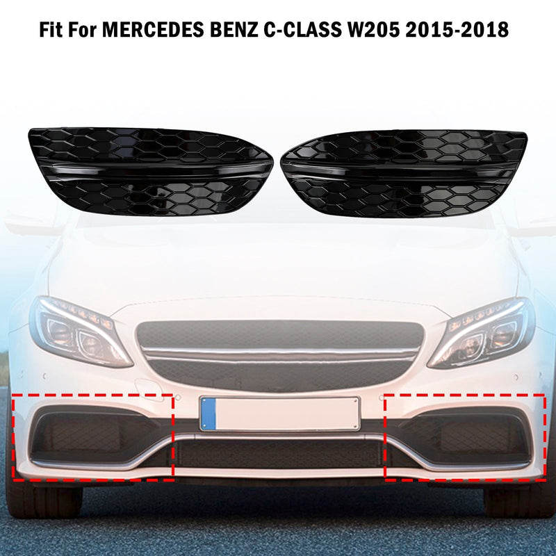 Abdeckung Frontscheibenheizung Mercedes C-Klasse W205 2015–2018 - Rückansicht - Becquet Voiture