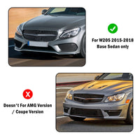 Abdeckung Frontscheibenheizung Mercedes C-Klasse W205 2015–2018 - Nahansicht - Becquet Voiture