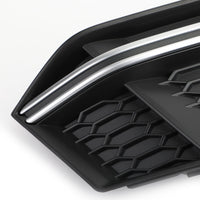 Cache Antibrouillard Chromé Audi S4 A4 S-Line B9 2016-2018 - installé sur véhicule - Becquet Voiture