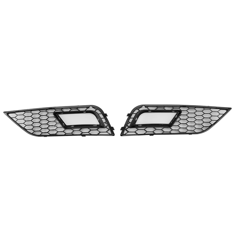 Waben-Abdeckung für Nebelscheinwerfer Audi A4 B8.5 2013–2015 - Dreiviertelansicht - Becquet Voiture