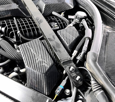 Cache Appareil Électrique Carbone BMW G80 G81 G82 G83 G87 - vue arrière - Becquet Voiture