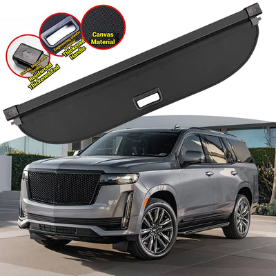 Cache-Bagages Rétractable Cadillac Escalade 2021-2023 - vue de face - Becquet Voiture
